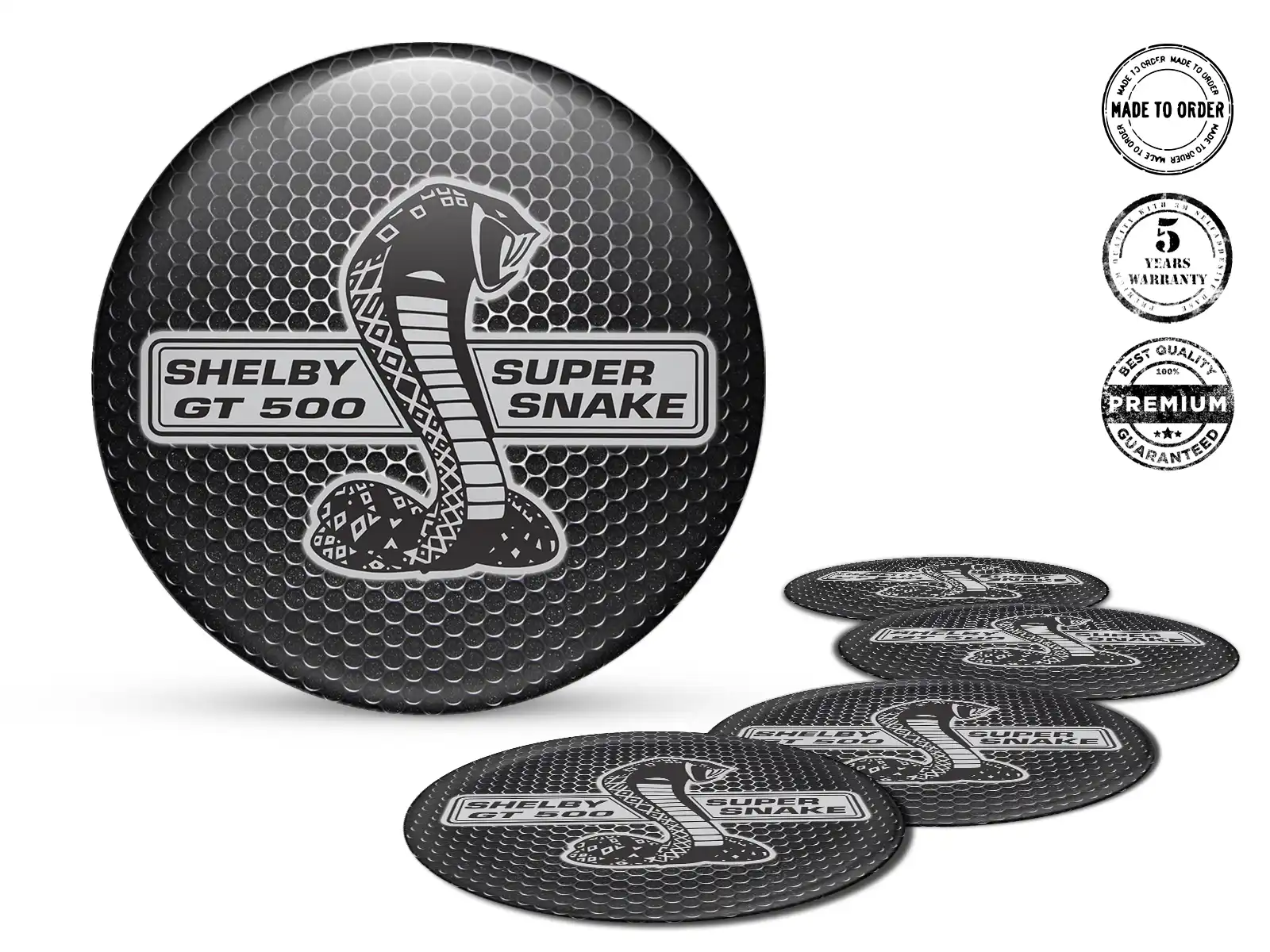 Shelby Wheel Emblems Version Premium Label Design